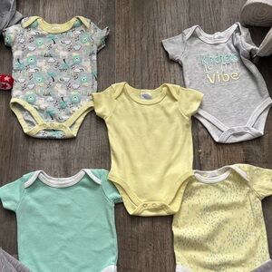Adorable Yellow and Gray Bodysuit Collection